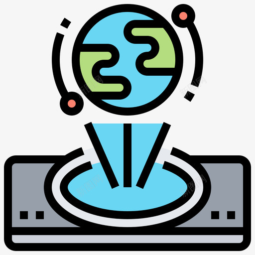全息图虚拟现实77线性彩色图标svg_新图网 https://ixintu.com 全息图 彩色 线性 虚拟现实