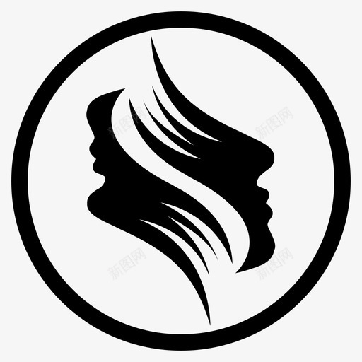 美女图标头发头部svg_新图网 https://ixintu.com 图标 头发 头部 用户界面 美女 酒馆