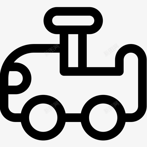 汽车儿童玩具4直线型图标svg_新图网 https://ixintu.com 儿童玩具 汽车 直线 线型