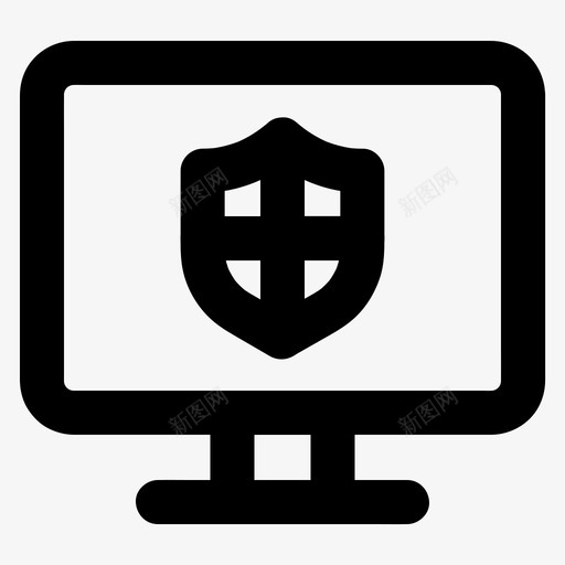 计算机安全防病毒保护图标svg_新图网 https://ixintu.com 保护 安全 计算机 防病毒