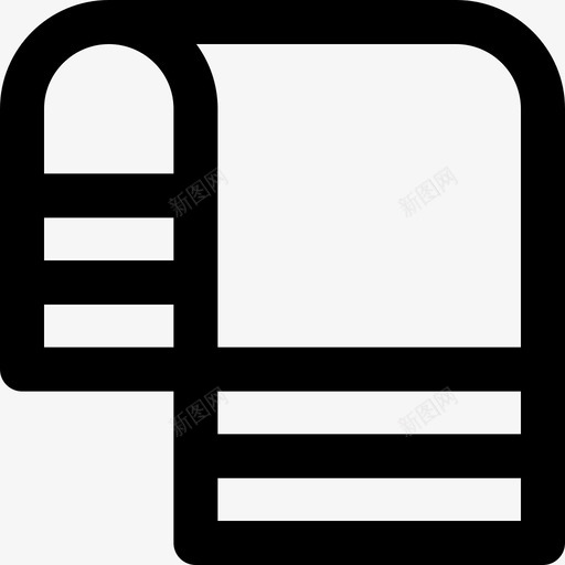 毛巾健身房26线状图标svg_新图网 https://ixintu.com 健身房 毛巾 线状