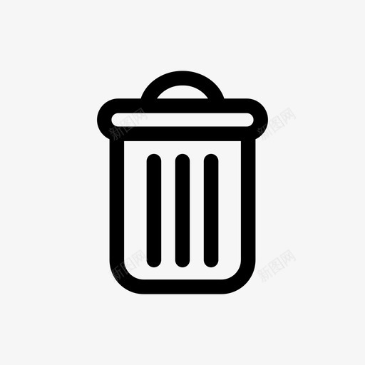 垃圾箱删除存储箱图标svg_新图网 https://ixintu.com 删除 垃圾箱 存储 电子商务 购物