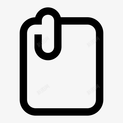 附加添加回形针图标svg_新图网 https://ixintu.com 别针 回形针 添加 附加