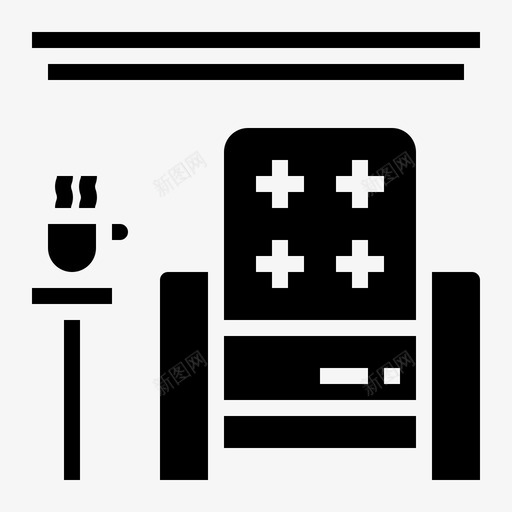 扶手椅家用设备8填充图标svg_新图网 https://ixintu.com 填充 家用 扶手 设备
