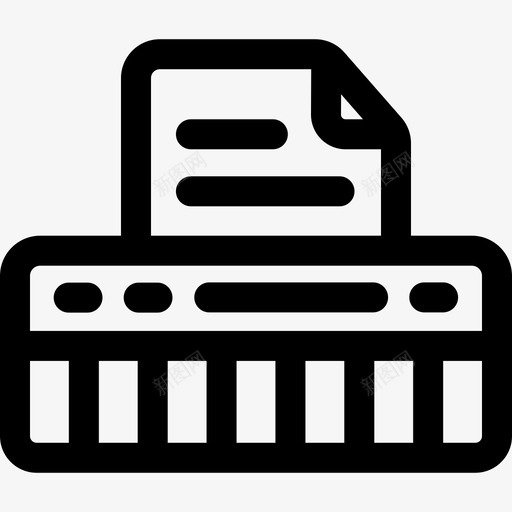 键盘乐器25线性图标svg_新图网 https://ixintu.com 乐器 线性 键盘