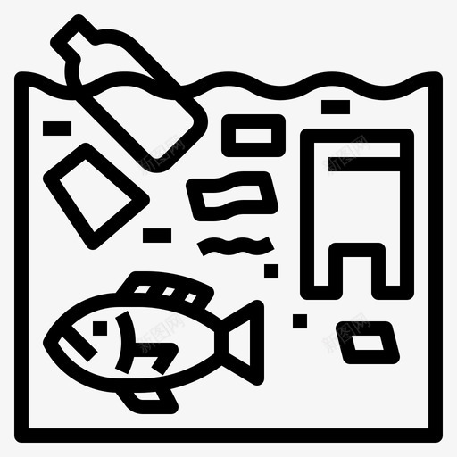 塑料污染生态海洋图标svg_新图网 https://ixintu.com 塑料 概述 污染 海洋 生态