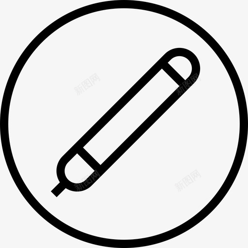 笔界面按钮7线性图标svg_新图网 https://ixintu.com 按钮 界面 线性