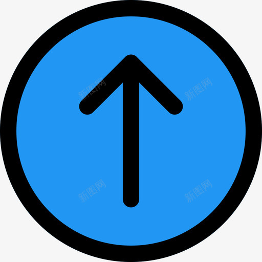 向上箭头基本ui1线性颜色图标svg_新图网 https://ixintu.com 向上箭头 基本ui1 线性颜色