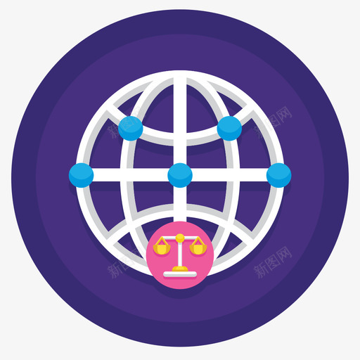全球gdpr36扁平圆形图标svg_新图网 https://ixintu.com gdpr 全球 圆形 扁平