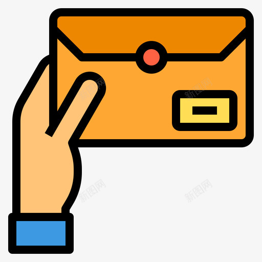 信封联系人和信息4线颜色图标svg_新图网 https://ixintu.com 信封 线颜色 联系人和信息4