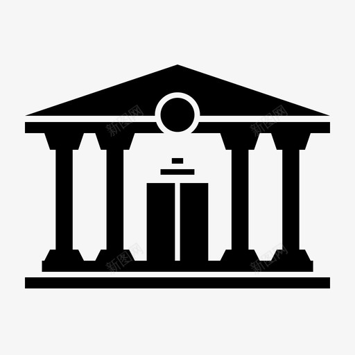 法庭正义法律图标svg_新图网 https://ixintu.com 正义 法庭 法律 法律和正义雕文 警察