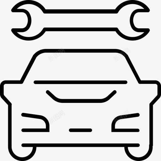 修车汽车服务图标svg_新图网 https://ixintu.com 修车 服务 汽车 汽车服务 运输