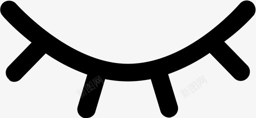闭眼睛svg_新图网 https://ixintu.com 闭眼睛