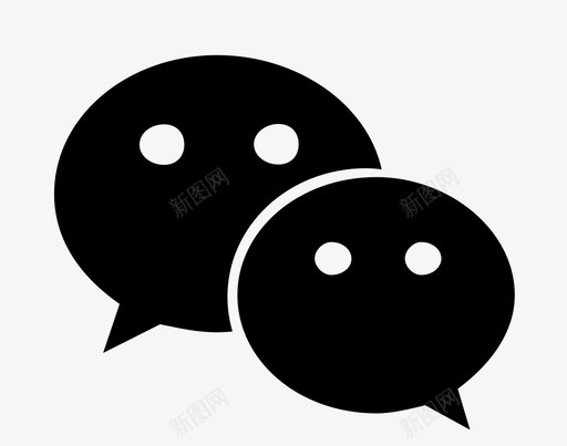 微信扁平条无消息svg_新图网 https://ixintu.com 微信扁平条无消息