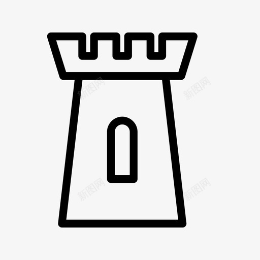 城堡古代历史图标svg_新图网 https://ixintu.com 中世纪 历史 古代 城堡