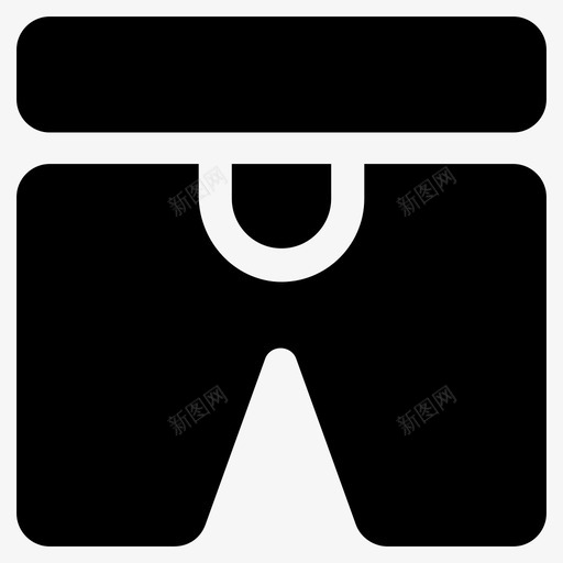 短裤服装男装图标svg_新图网 https://ixintu.com 内衣 时尚服装字形矢量图标集 服装 男装 短裤