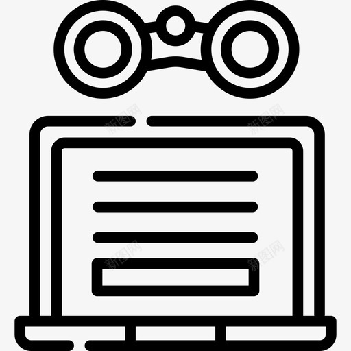 间谍软件网络犯罪21直系图标svg_新图网 https://ixintu.com 直系 网络犯罪21 间谍软件