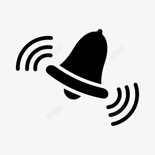 铃声通知警报警告图标svg_新图网 https://ixintu.com 警告 警报 铃声通知