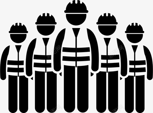 建筑工人公司承包商图标svg_新图网 https://ixintu.com 公司 劳工 团队 工人 工程 建筑 建筑工 承包商 施工 道路