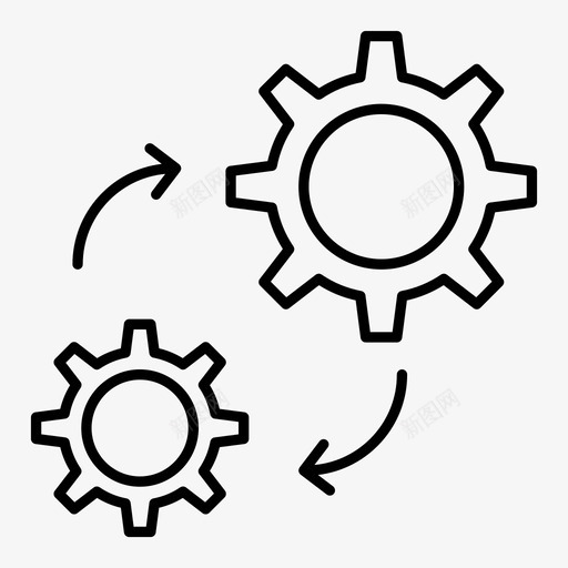 流程cog互联网安全线图标2019svg_新图网 https://ixintu.com cog 互联网安全线图标2019 流程