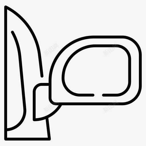 后视镜汽车安全图标svg_新图网 https://ixintu.com 后视镜 安全 汽车 汽车零件 运输