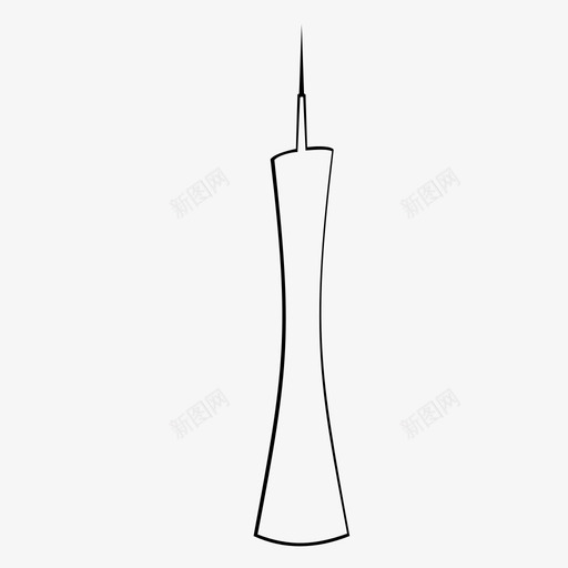 广州塔大-02svg_新图网 https://ixintu.com 广州塔大-02 广州塔 小蛮腰 海心沙
