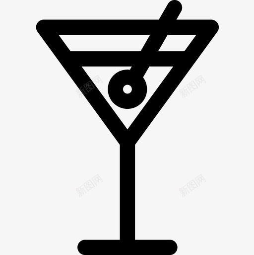 鸡尾酒新年28直系图标svg_新图网 https://ixintu.com 新年 直系 鸡尾酒