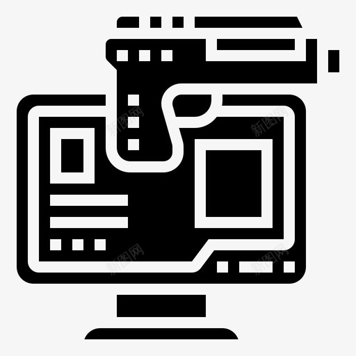 抢劫网络犯罪图标svg_新图网 https://ixintu.com 抢劫 网络犯罪