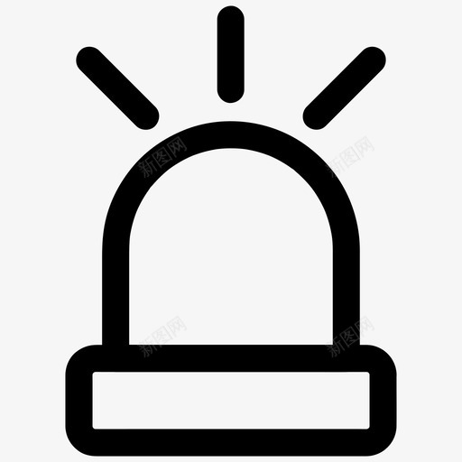 警笛救护车紧急情况图标svg_新图网 https://ixintu.com 保安 保护 情况 救护车 紧急 警笛