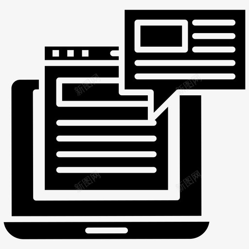 网络通信在线通信网络消息图标svg_新图网 https://ixintu.com 在线 字形 技术 消息 现代 电子信息 网络 网络通信 通信