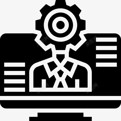 人工智能公司结构3字形图标svg_新图网 https://ixintu.com 人工智能 公司 字形 结构