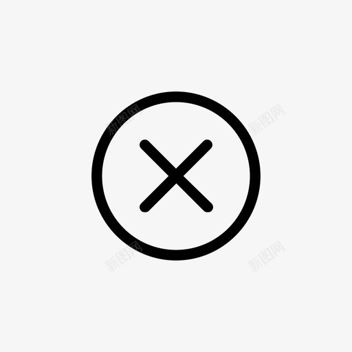 删除阻止取消图标svg_新图网 https://ixintu.com 删除 取消 实用程序 拒绝 错误 阻止