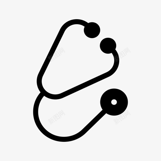 听诊器医生宠物图标svg_新图网 https://ixintu.com 医生 听诊器 图标 宠物