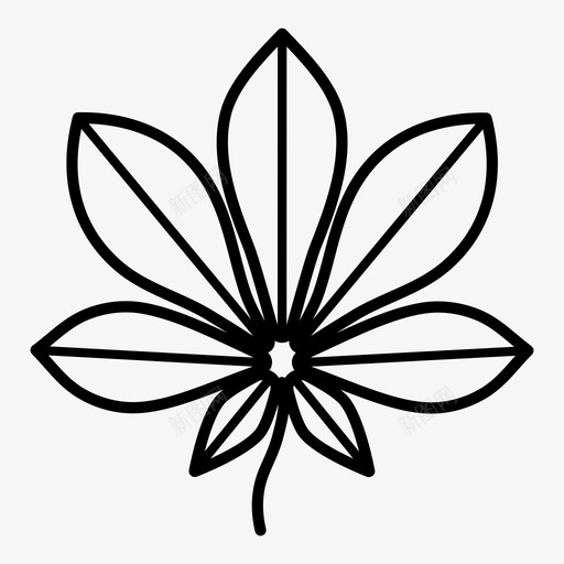 叶栗子天然图标svg_新图网 https://ixintu.com 叶 天然 树 栗子 植物 自然