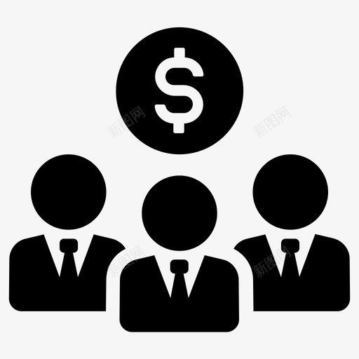 投资者企业金融图标svg_新图网 https://ixintu.com 企业 基金 投资者 股东 资金 金融