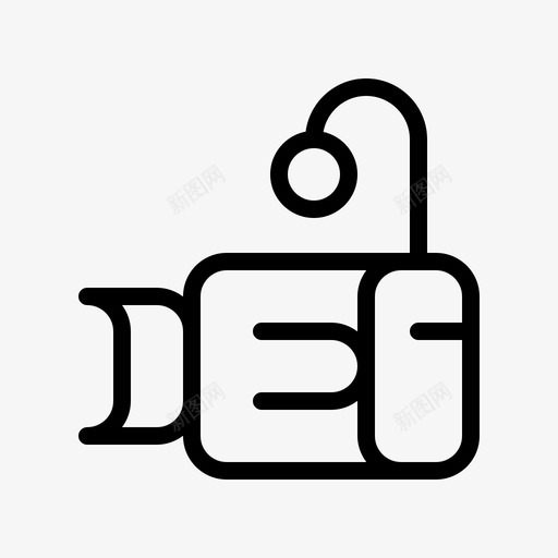 鱼类潜水21直线型图标svg_新图网 https://ixintu.com 潜水 直线 线型 鱼类