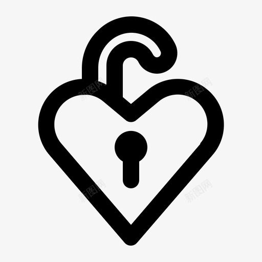 打开爱打开情人节图标svg_新图网 https://ixintu.com 婚礼 情人节 打开 打开爱 爱情线