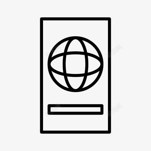护照旅游度假图标svg_新图网 https://ixintu.com 度假 护照 旅游