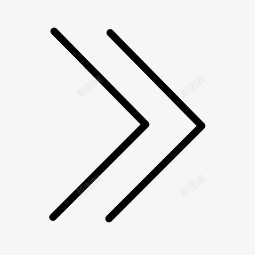 右-双箭头svg_新图网 https://ixintu.com 右-双箭头 向右