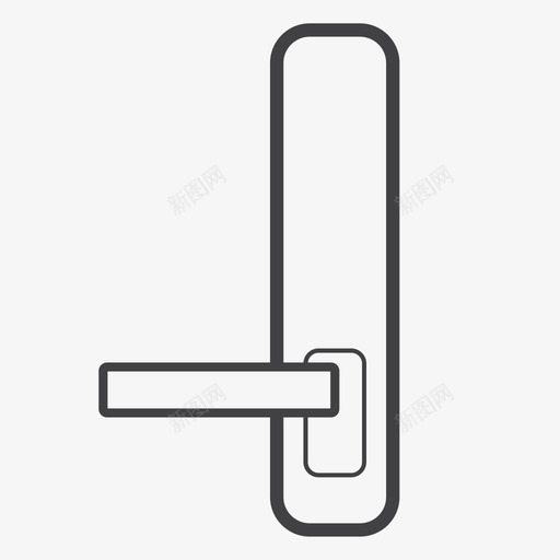 智能门锁svg_新图网 https://ixintu.com 智能门锁 线性