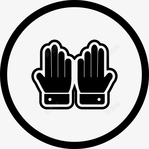 手套运动手套工作手套图标svg_新图网 https://ixintu.com 工作 手套 游戏 运动