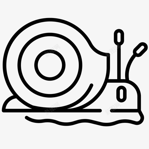 蜗牛动物贝壳图标svg_新图网 https://ixintu.com 动物 慢吞吞 蛞蝓 蜗牛 贝壳 野生动物