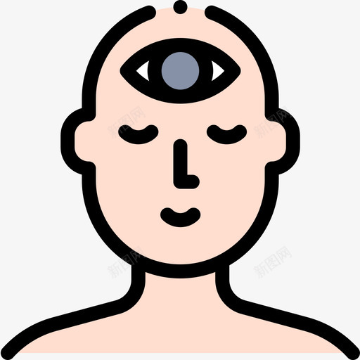 第三只眼精神的21线条的颜色图标svg_新图网 https://ixintu.com 三只 第三 精神 线条 颜色