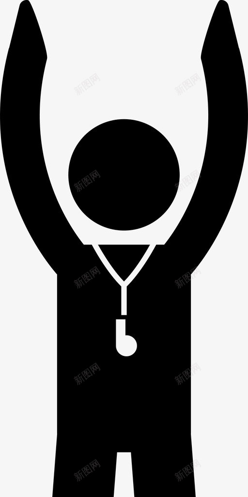 足球进球手信号裁判图标svg_新图网 https://ixintu.com 手信号 裁判 足球 足球裁判官员手信号 足球进球
