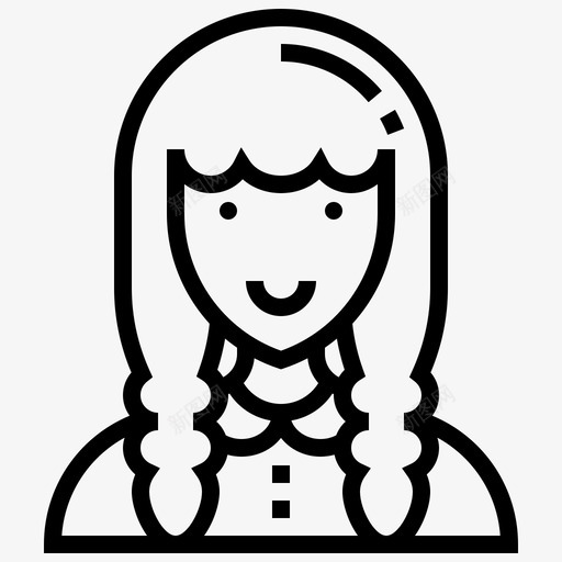 开发人员职业女性直系图标svg_新图网 https://ixintu.com 人员 开发 直系 职业女性