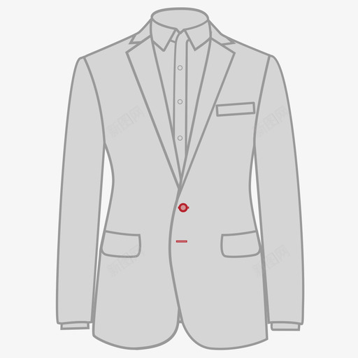 戗驳领2粒扣svg_新图网 https://ixintu.com 戗驳领2粒扣