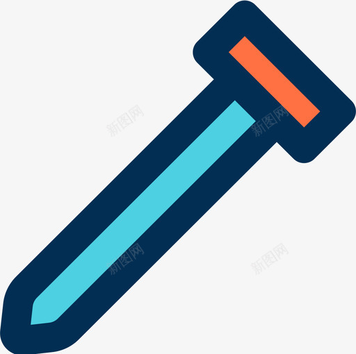 指甲工具线颜色图标svg_新图网 https://ixintu.com 工具 指甲 颜色