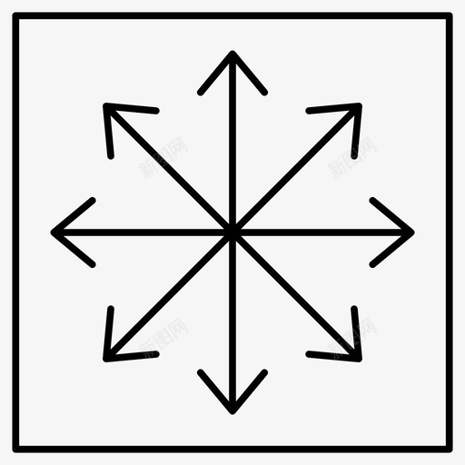方向箭头箭头轮廓图标svg_新图网 https://ixintu.com 图标 方向 箭头 轮廓