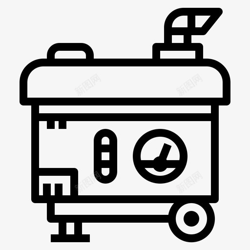 发电厂能源电力图标svg_新图网 https://ixintu.com 发电厂 电力 能源