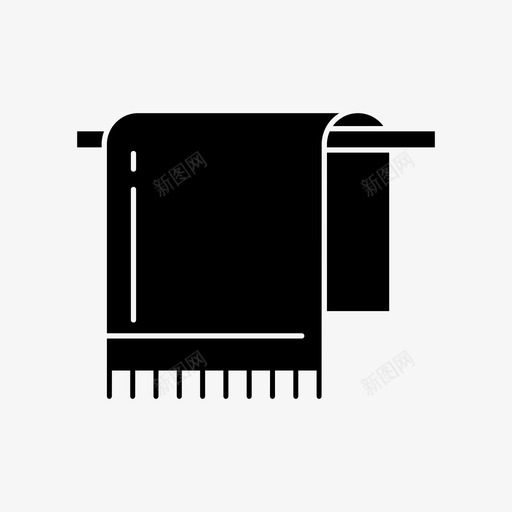 毛巾浴缸浴室图标svg_新图网 https://ixintu.com 时尚 杂项 毛巾 浴室 浴缸